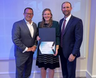 Liz Farley with Jeremy Rachlin and Dan Shaivitz